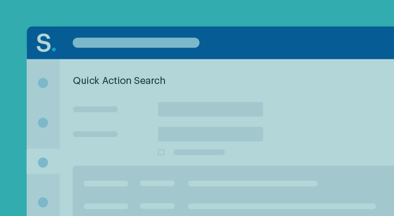 How to filter actions within the Quick Action Search Register